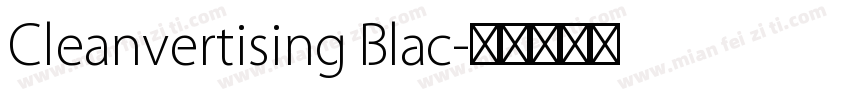 Cleanvertising Blac字体转换